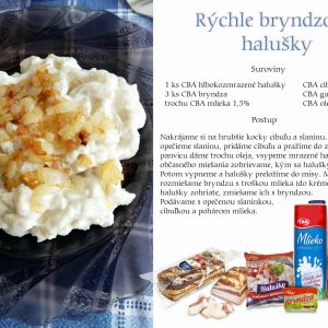 Rychle bryndzove halusky recept CBA